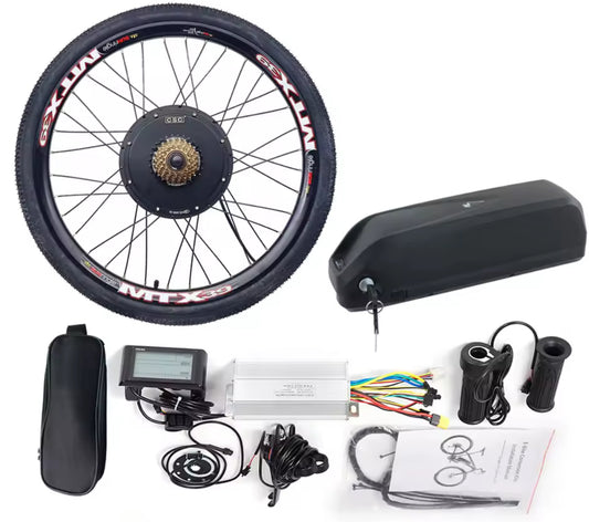 48V 1000W 1500W Ebike Conversion Kit 48V battery 18AH 25AH hub Motor Wheel for 26inch 27.5in 29in electric bike